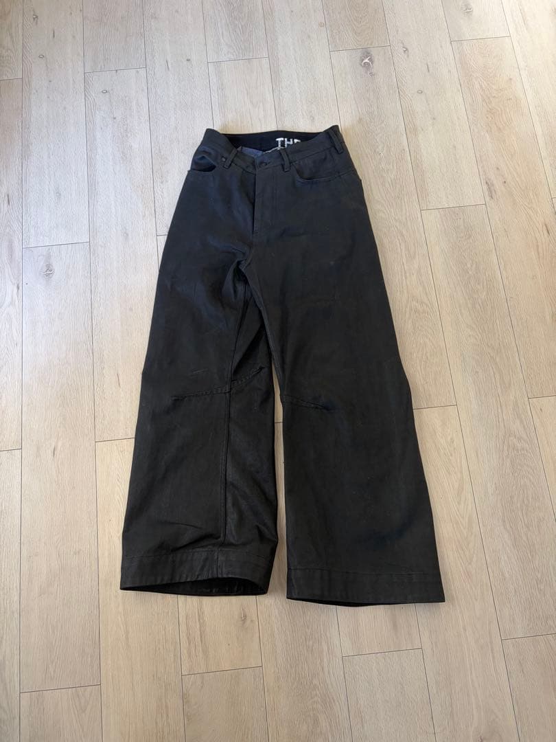パンツ buen dia 0222 Black Black Selvedge Denim