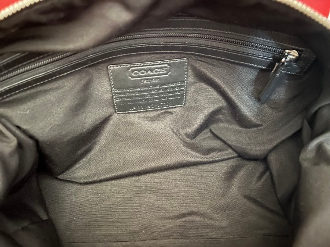 片岡無双 さま専用‼️COACH オプアート エンボスド レザー ボストンバッグ