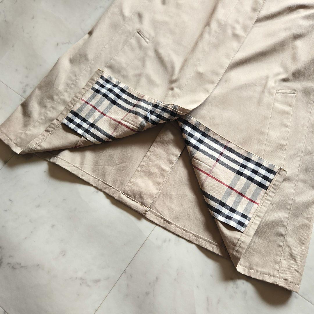 希少★ BURBERRY LONDON ステンカラーコート ノバチェック 刺繍