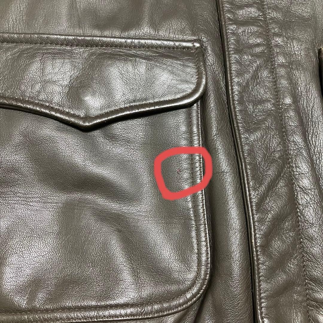【美品】L.L.Bean A-2 レザージャケット USA製 ブラウン L