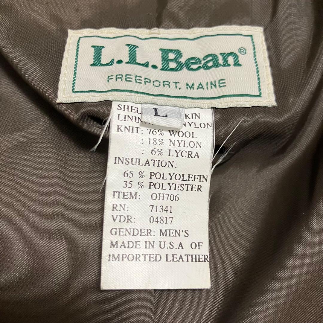 【美品】L.L.Bean A-2 レザージャケット USA製 ブラウン L