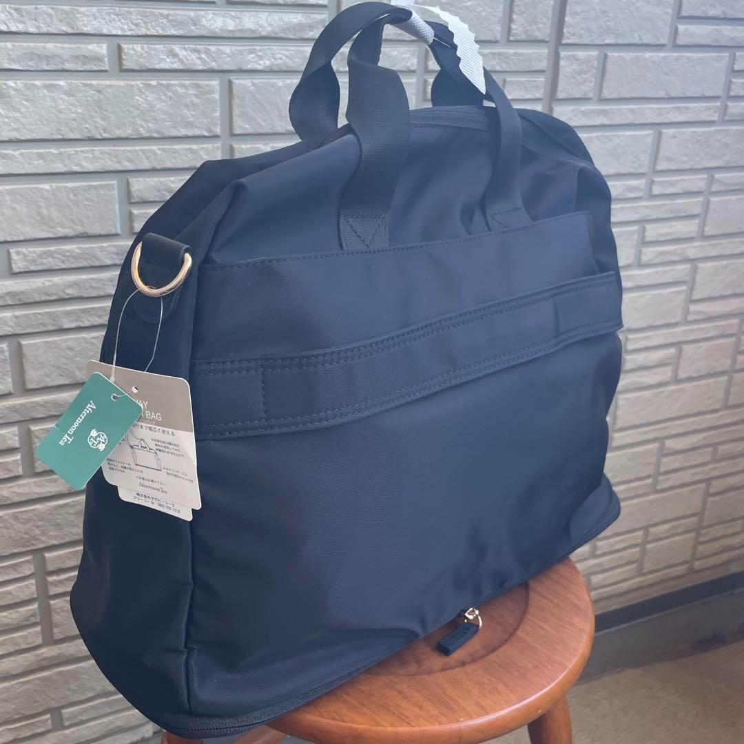 新品 ☆ アフタヌーンティー 6WAYボストンバッグ ブラック
