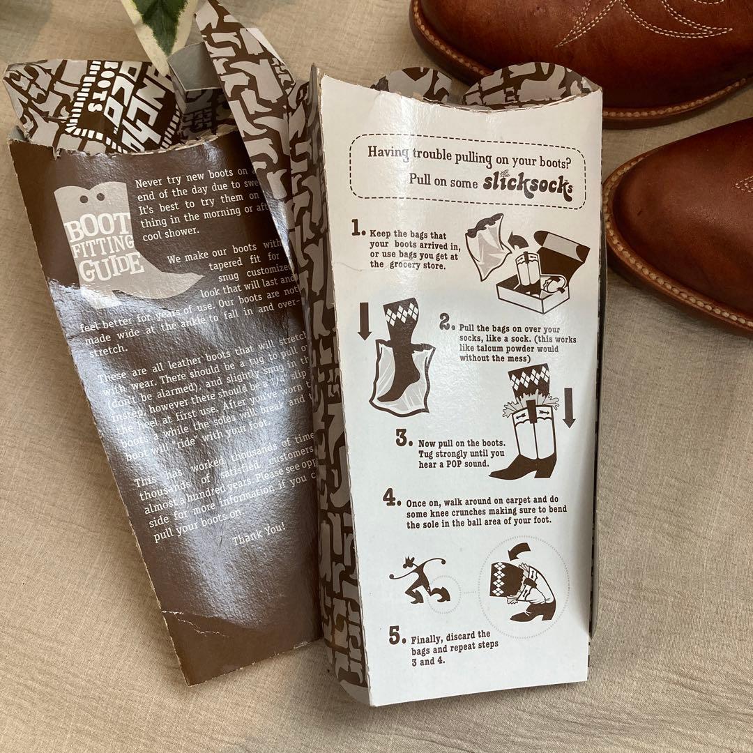RANCHO BOOTS　ウエスタンブーツ 本革　刺繍 新品　6 1/2
