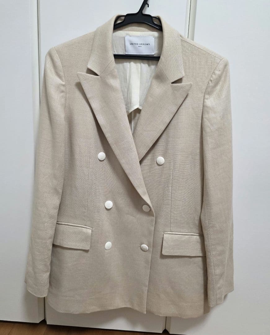 UNITED ARROWS リネンブレザージャケット 38