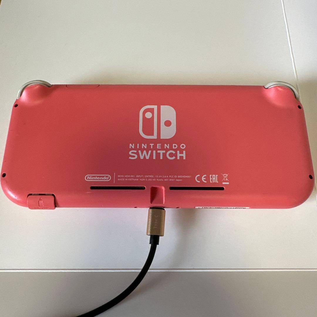 ※ジャンク品※液晶※switch lightピンク
