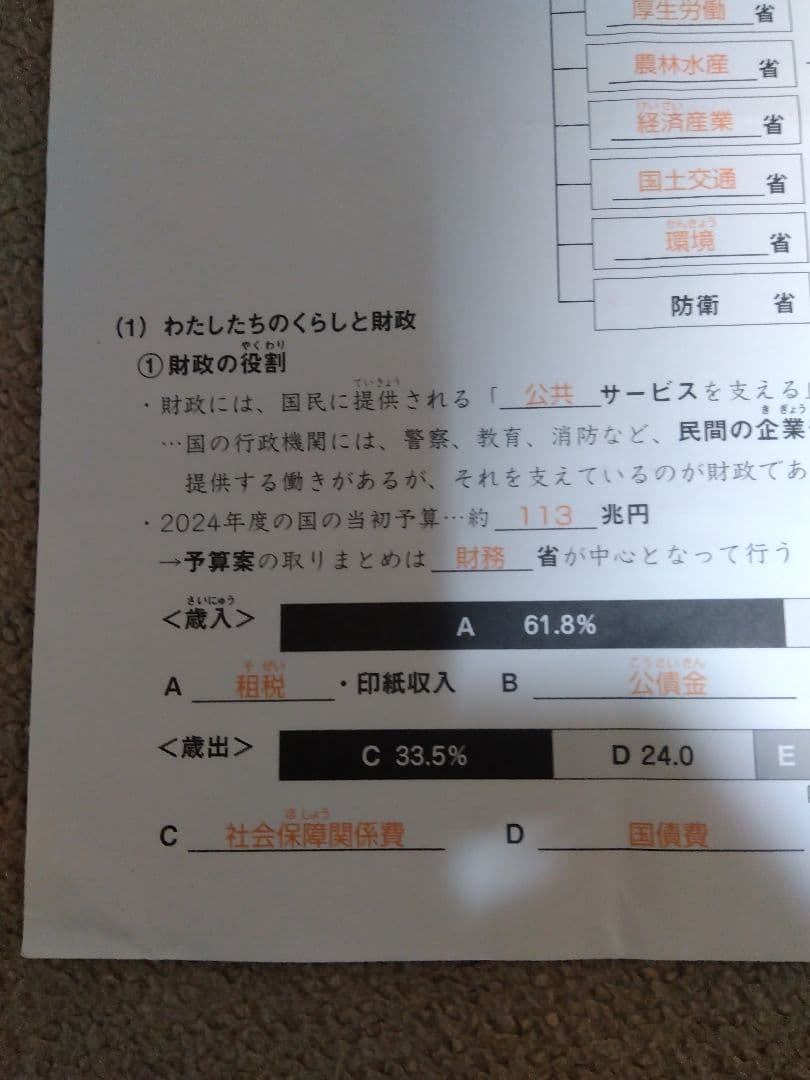 2024 SAPIX ウィークリーサピックス 理科・社会 知識の総完成 赤解答