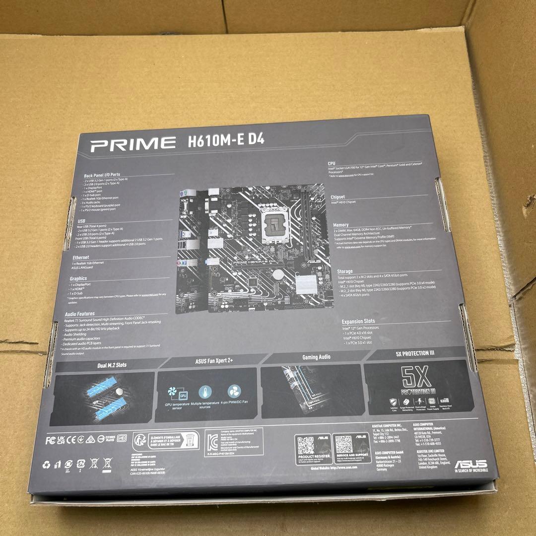 の*き様 ASUS マザーボード PRIME H610M-E D4