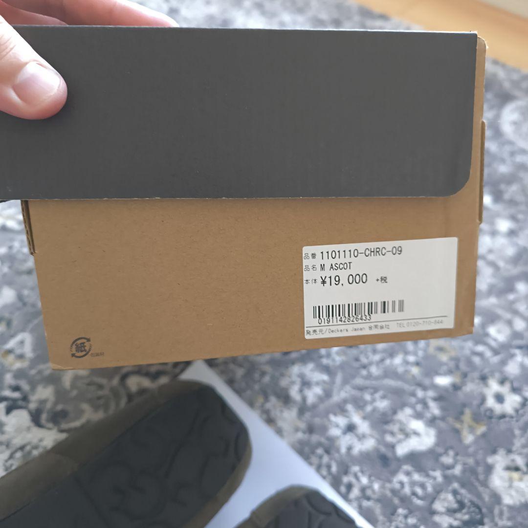 UGG グレー スエード モカシン　アスコット　27センチ　一度使用