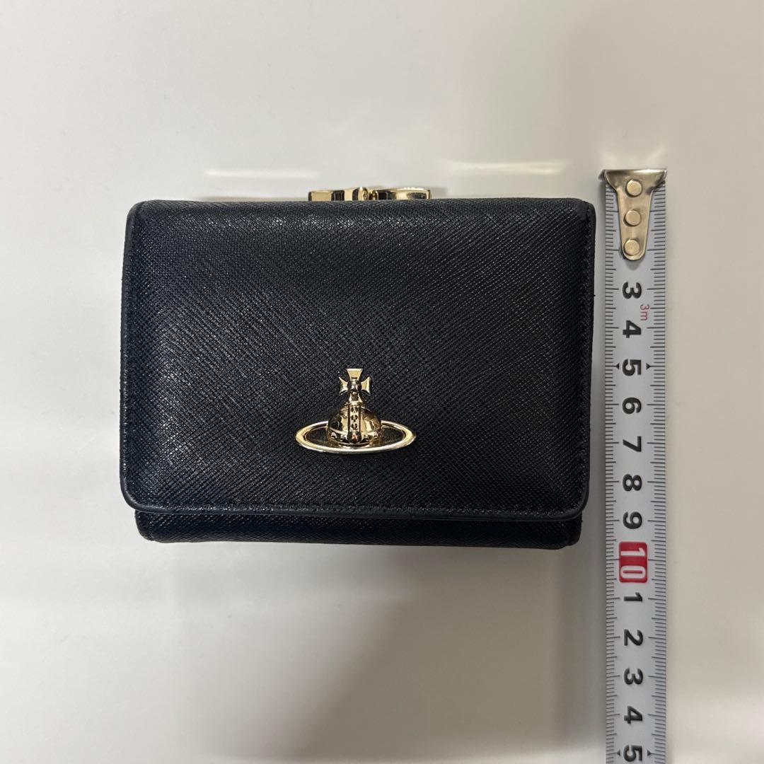 Vivienne Westwood ブラック 三つ折り財布