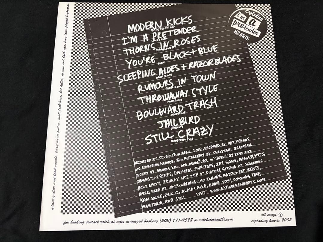 EXPLODING HEARTS LP punk powerpop パンク天国