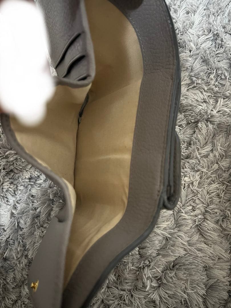 Chloe　クロエ　3つ折り財布　アルファベット　グレー