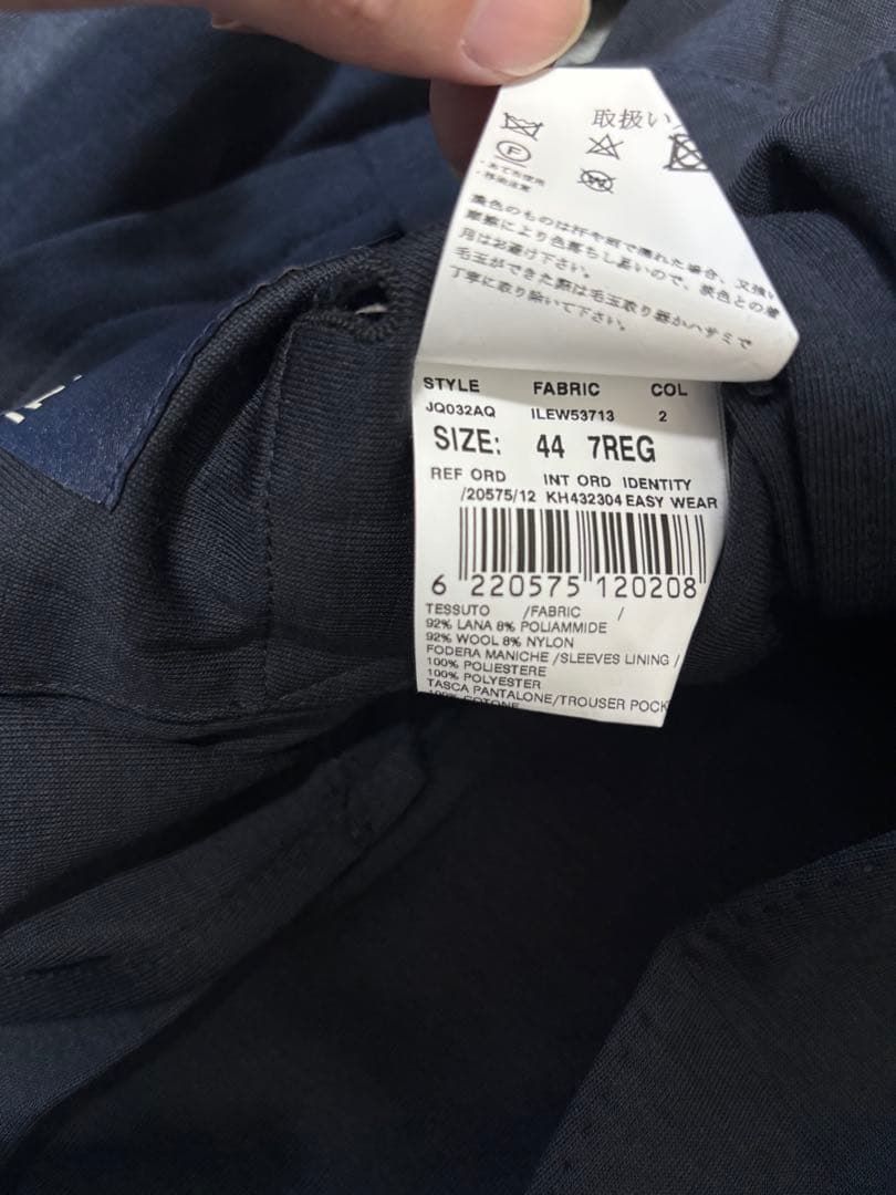 LARDINI ネイビー テーラードジャケット　44