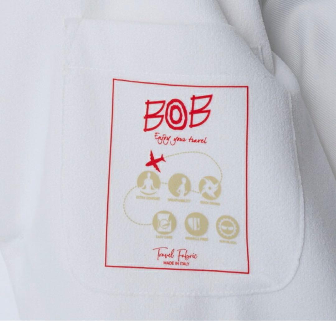 新品・未使用　着心地抜群　BOB テーラードJK ホワイト