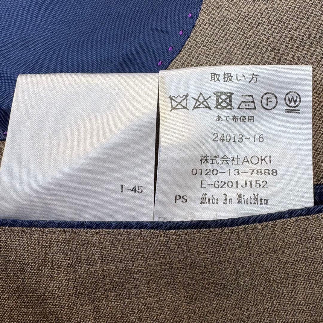 極美品　ジュンコシマダオム　スーパー120 セットアップ　上下　スーツ　ブラウン