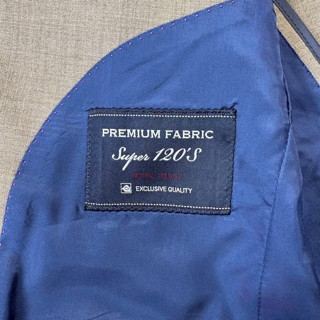 極美品　ジュンコシマダオム　スーパー120 セットアップ　上下　スーツ　ブラウン