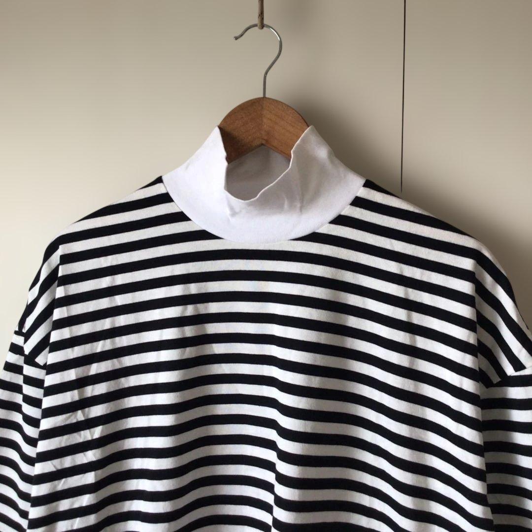 新品softhyphenハイネックボーダーtシャツサイズ02