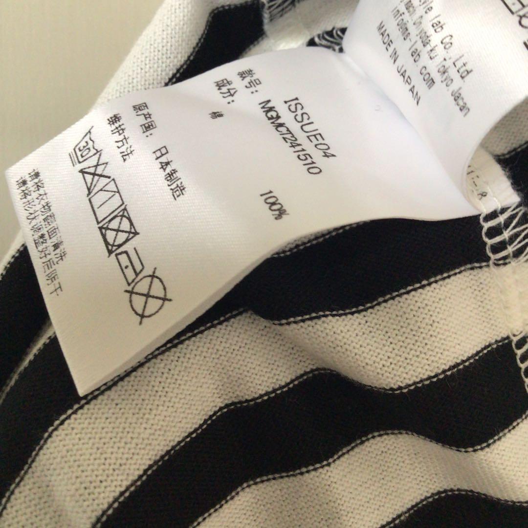 新品softhyphenハイネックボーダーtシャツサイズ02