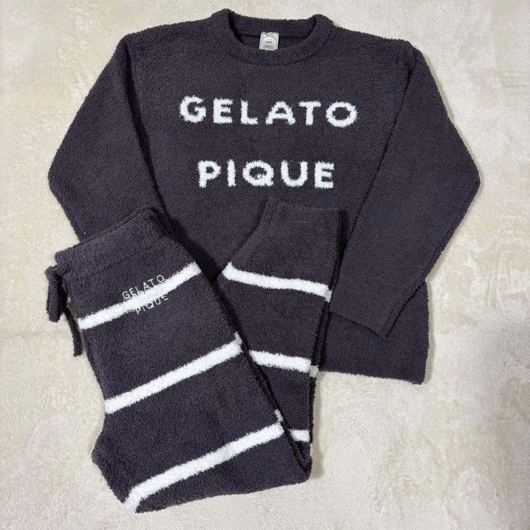 【新品】gelato pique パウダーボーダー セットアップ グレー F