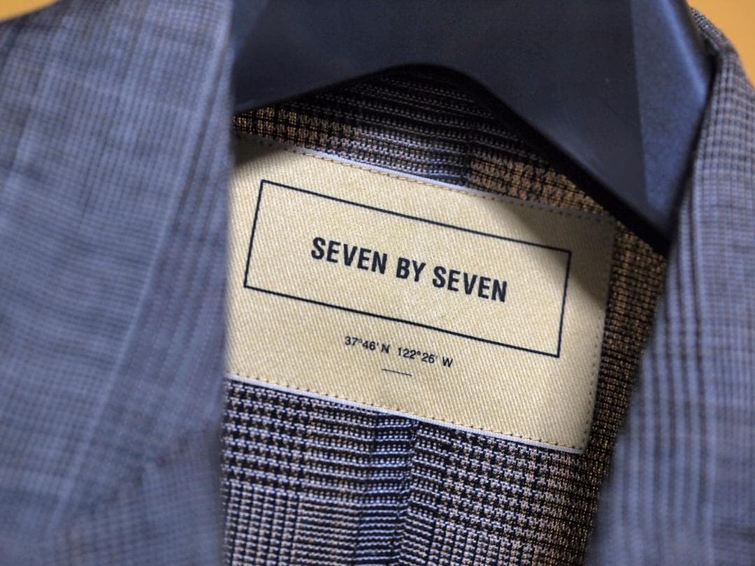 SEVEN BY SEVEN ジャケット7x7 グレンチェック リネン Sサイズ