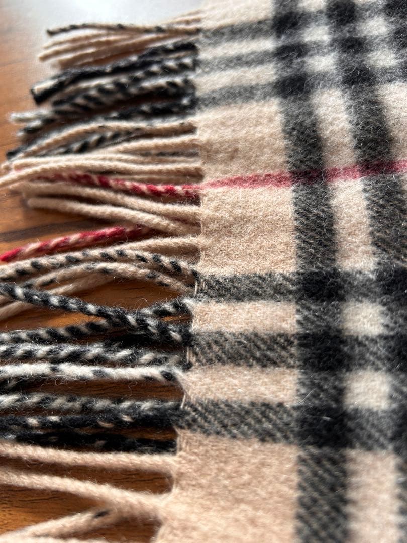 BURBERRY カシミヤ100 チェックマフラー
