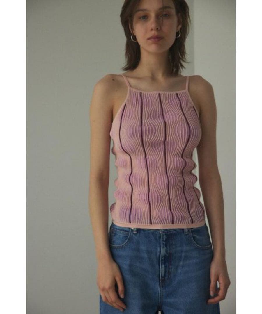 ブラックバイマウジー　random stripe camisole
