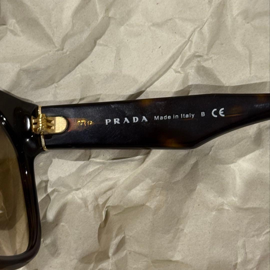 PRADA プラダ サングラス ウェリントン型 男女兼用 リボンロゴ