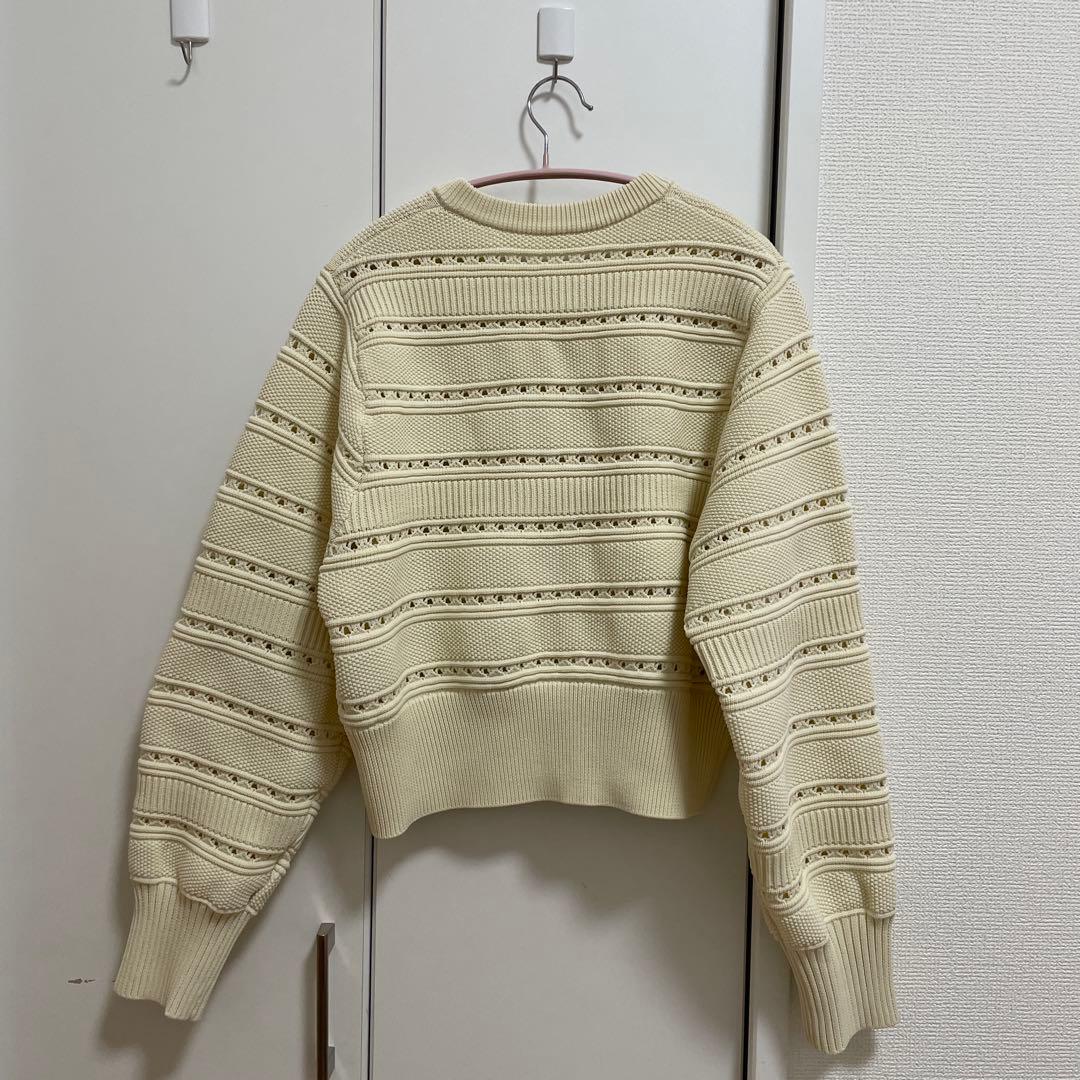 26SS ADAM ET ROPE' WEB限定mixパターンニットカーディガン