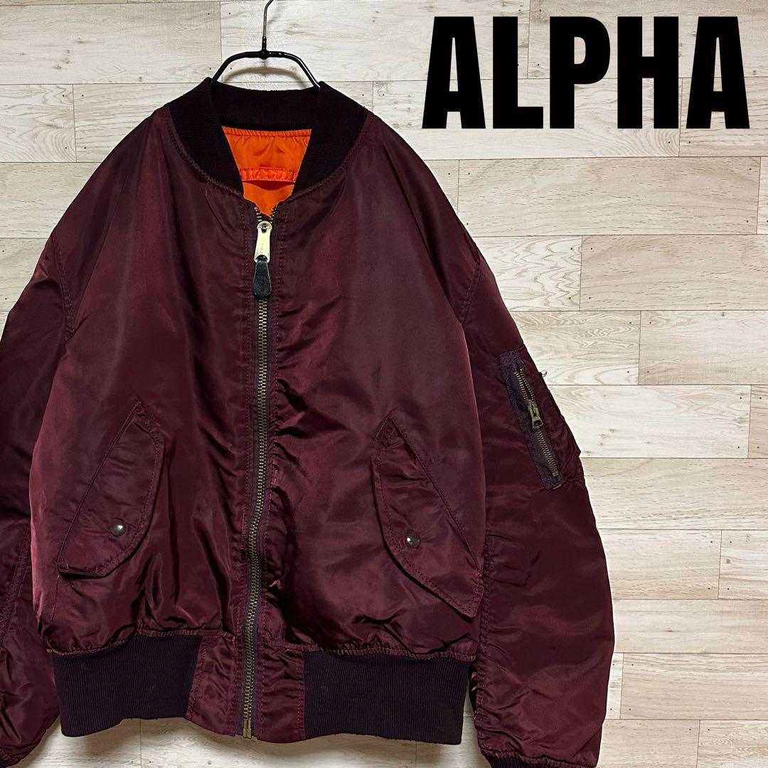 ✨USA製 ALPHA リバーシブルMA-1 フライトジャケット M✨