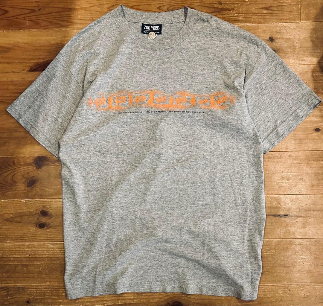 Tシャツ 古着 90s Zoo York ズーヨーク 両面 XL 美品 スケボー