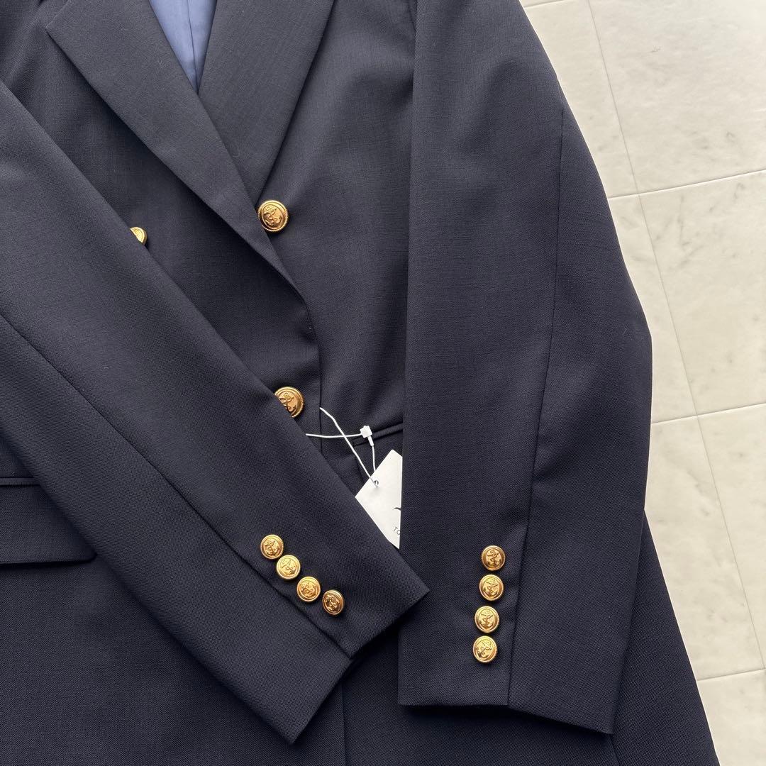 トゥモローランド 未使用品 金ボタン 紺ブレザー ネイビー ９号 ダブルブレスト