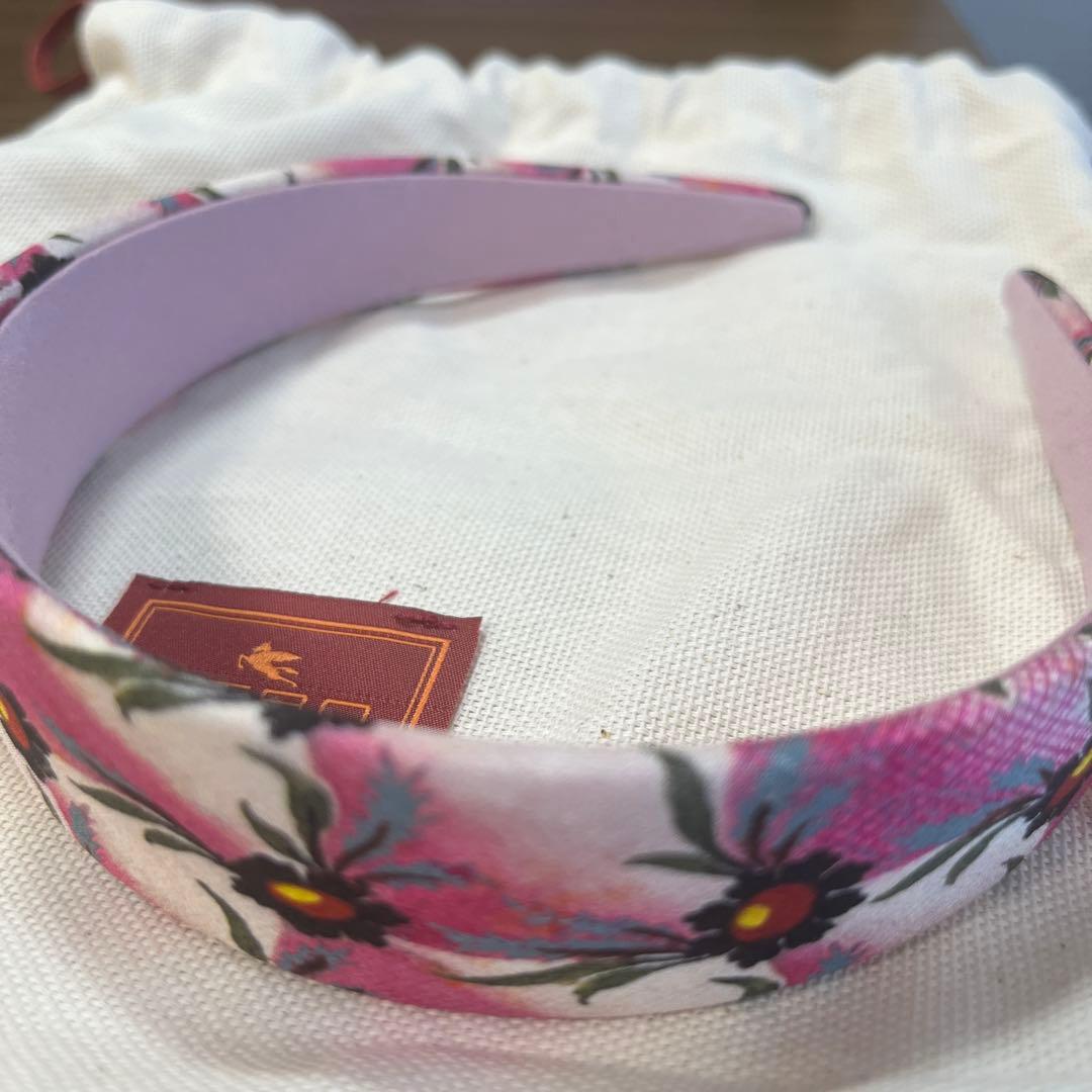 新品未使用　ETRO 花柄 ヘアバンド　カチューシャ