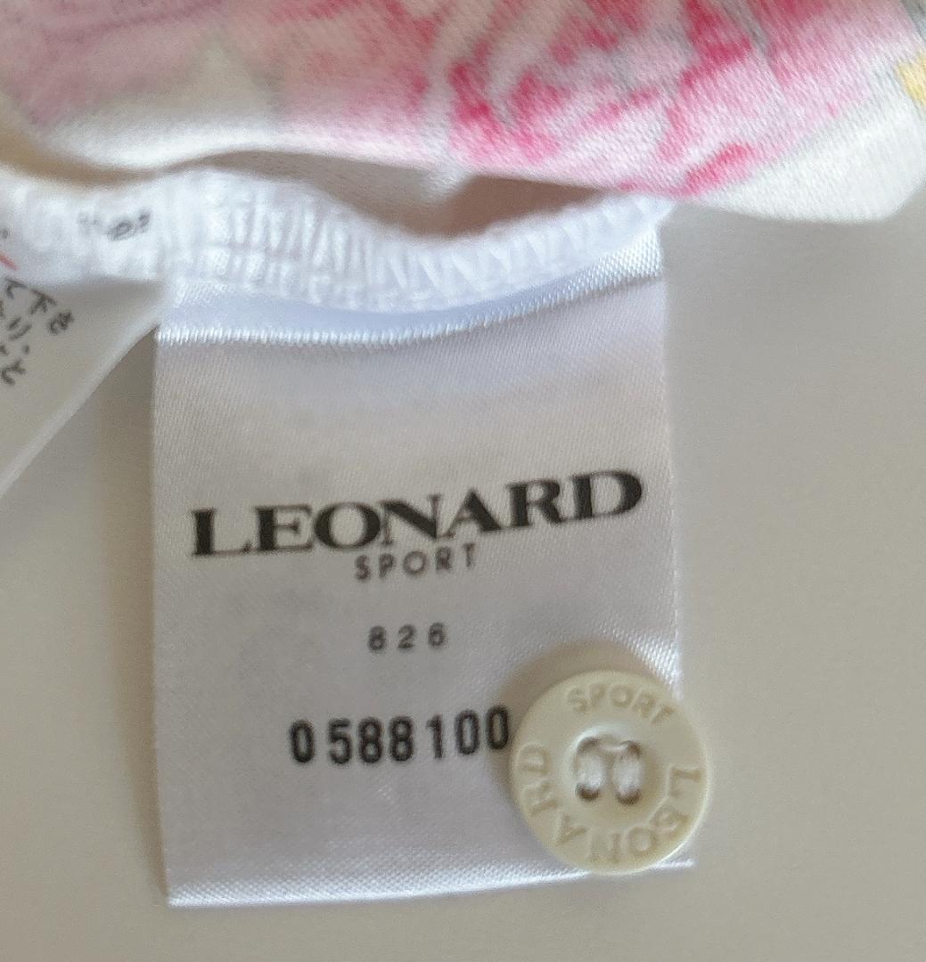 ⭐︎LEONARD SPORT⭐︎長袖ポロシャツ 楽器と花柄　（L)