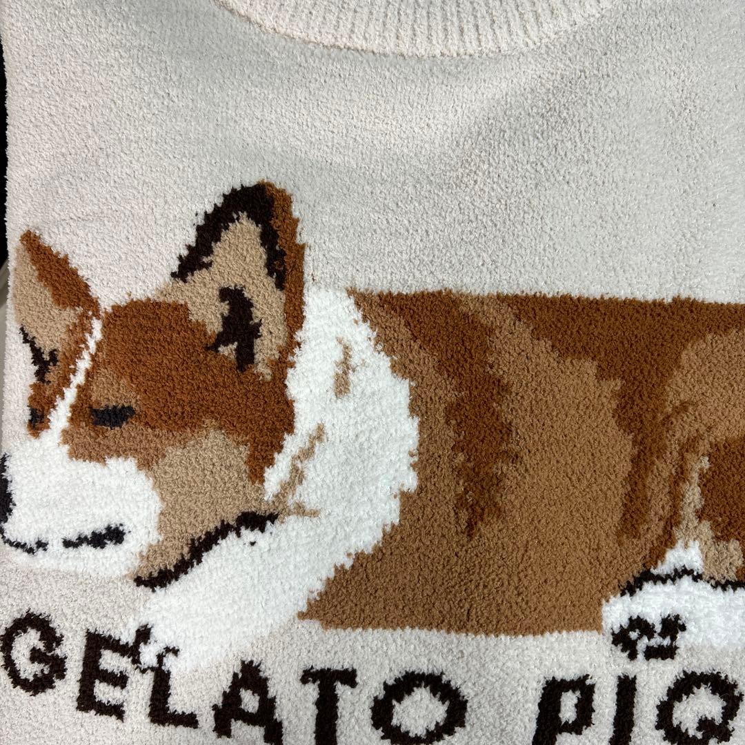 新品タグ付き　ジェラートピケ　コーギー　エアモコプルオーバー　ロングパンツセット