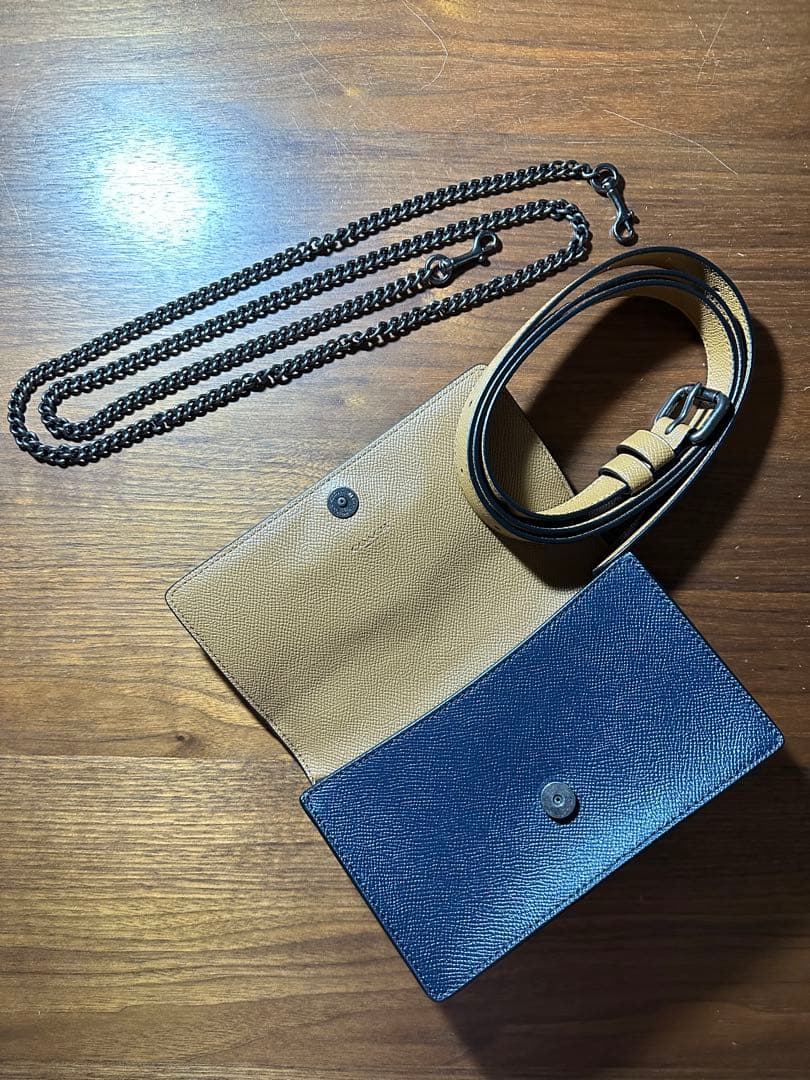 COACH イエロー・ネイビー ・ピンク　クラッチバック☆即日発送☆
