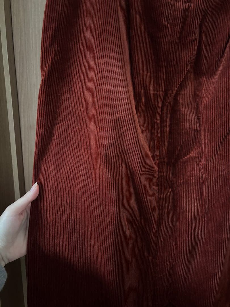 スカート AURALEE WASHED CORDUROY SLIT LONG SKIRT