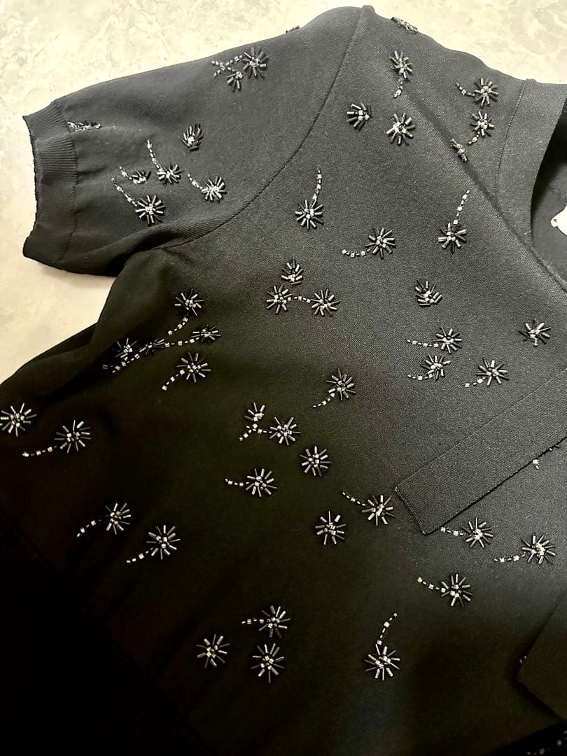 VALENTINO ビジューリボンワンピース