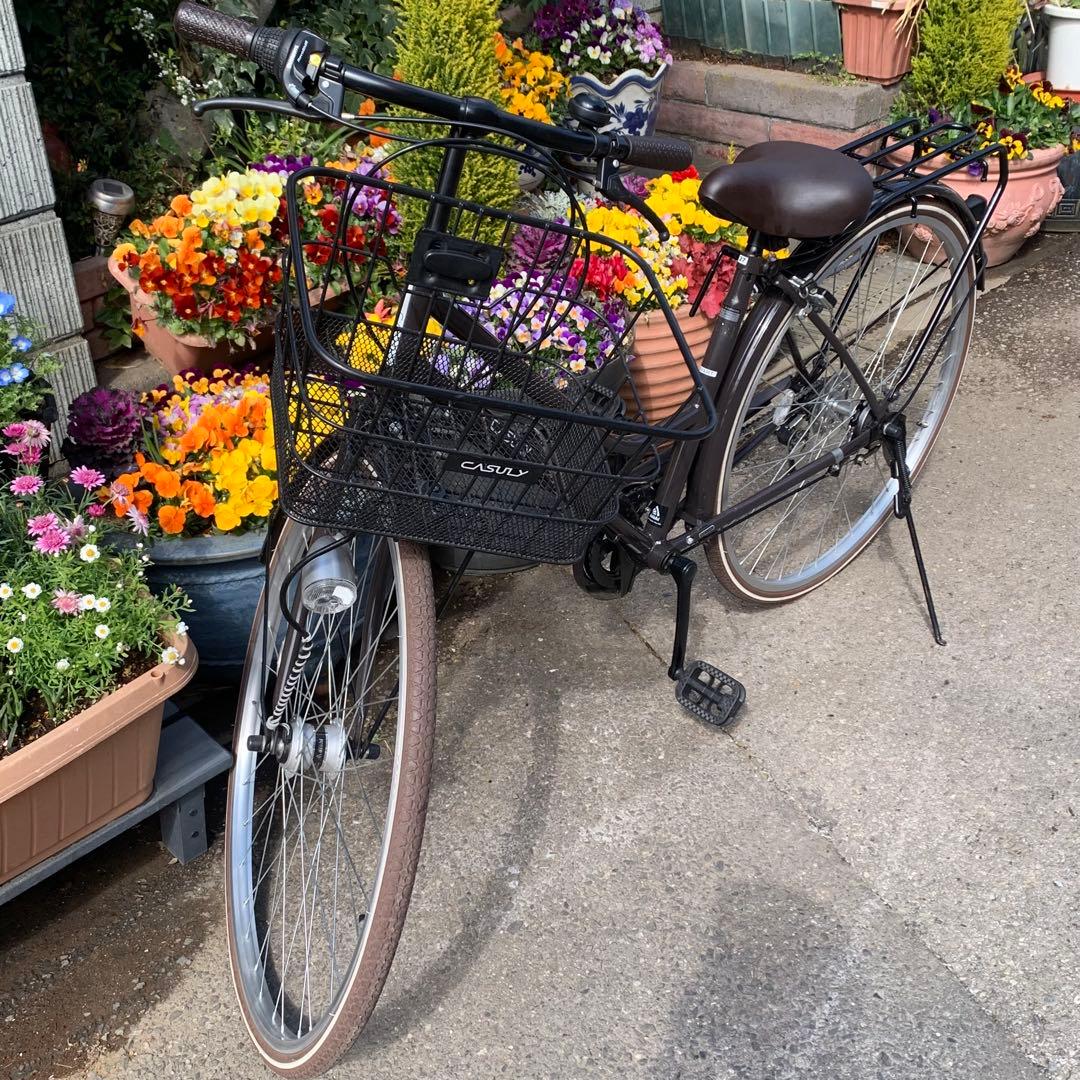 美品　■自転車　カジュリー27インチ 6段変速 オートライト アサヒ■
