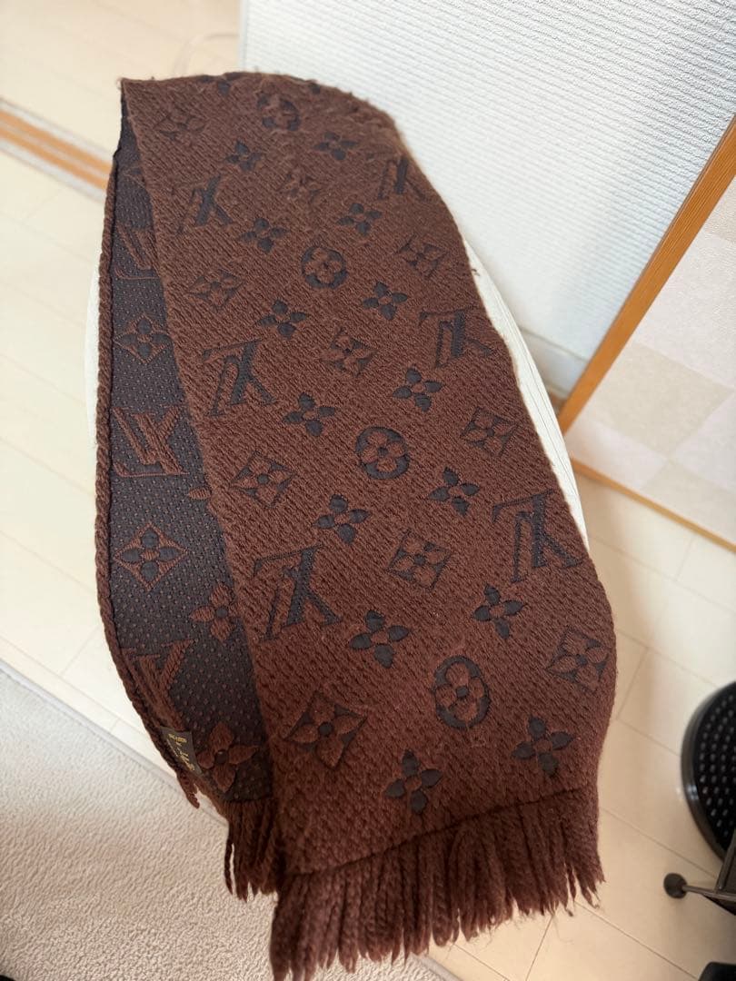 LOUIS VUITTON ブラウン マフラー