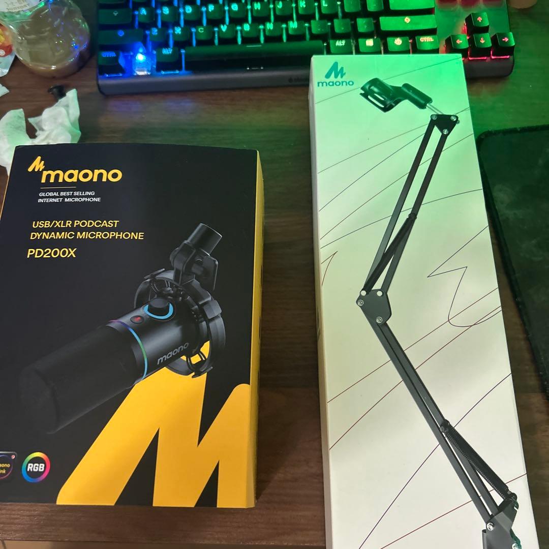 maono PD200X マイク アーム付き