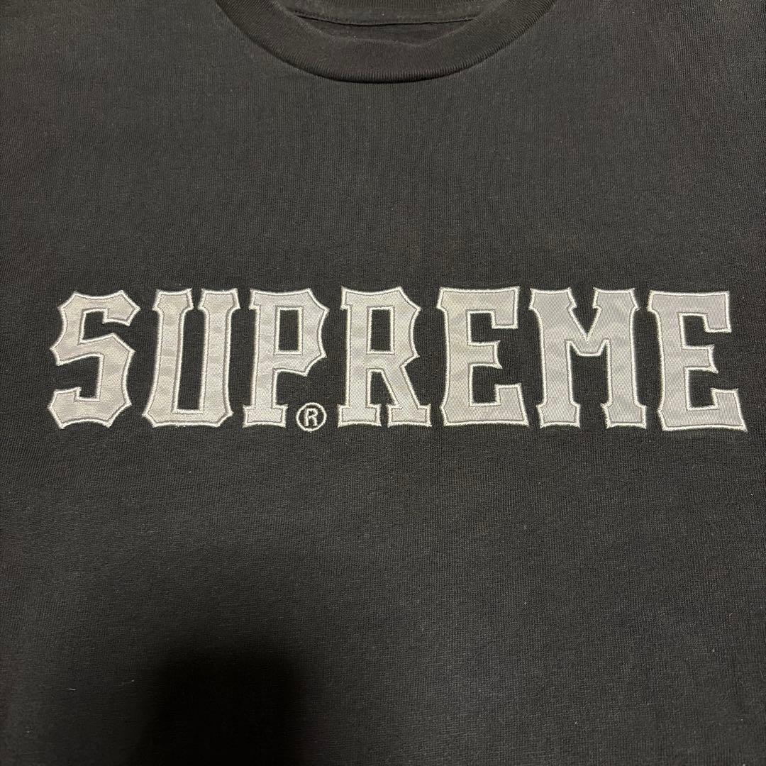 Supreme ツイルアップリケ Tシャツ 半袖 サイズL
