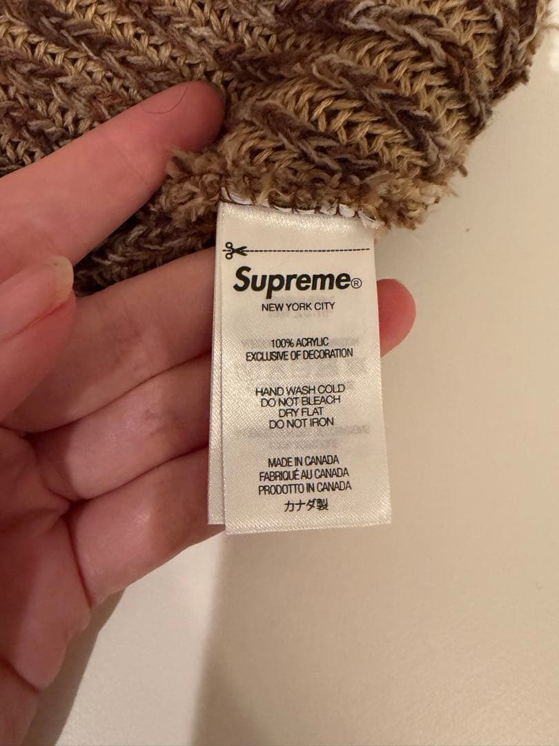 帽子 Supreme Rainbow Loose Gauge Beanie 24FW