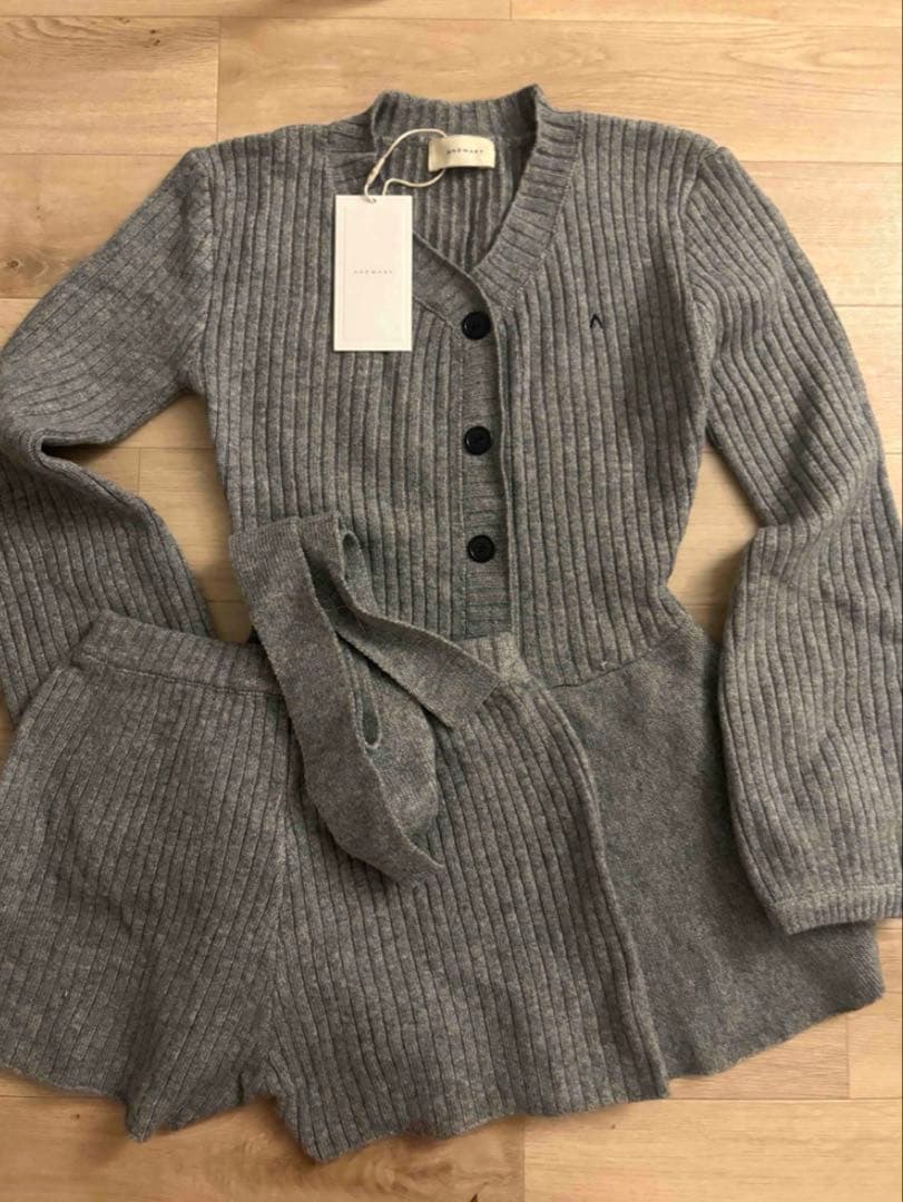 トップス andmary Dahlia tunic set up gray