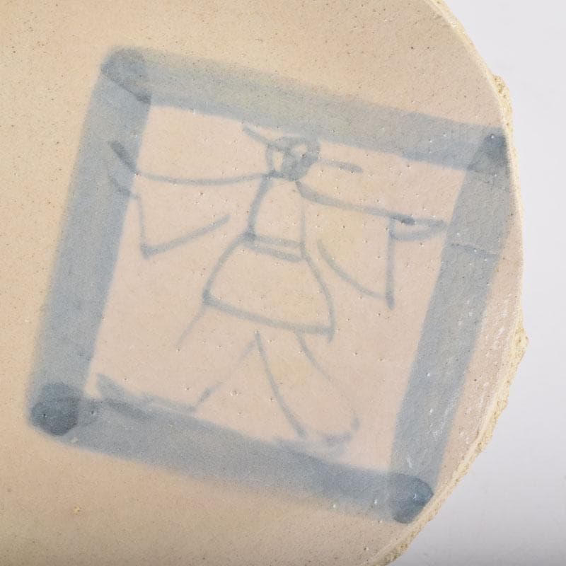 和食器　白倉窯　伊村徳子作　染付　小皿　五客　共箱　C　8487