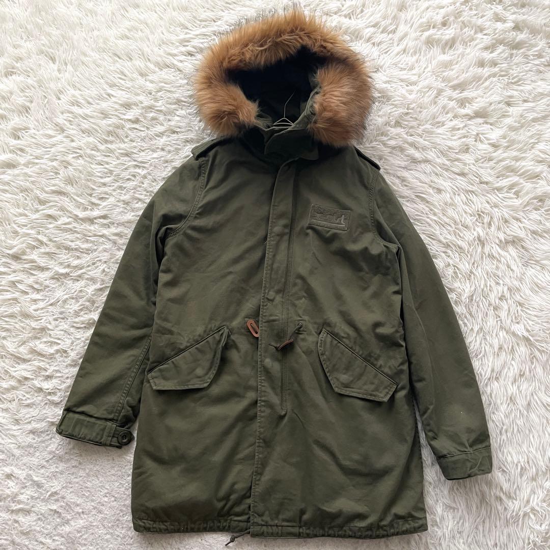 X-girl ALPHA INDUSTRIES 2way ファー　モッズ コート