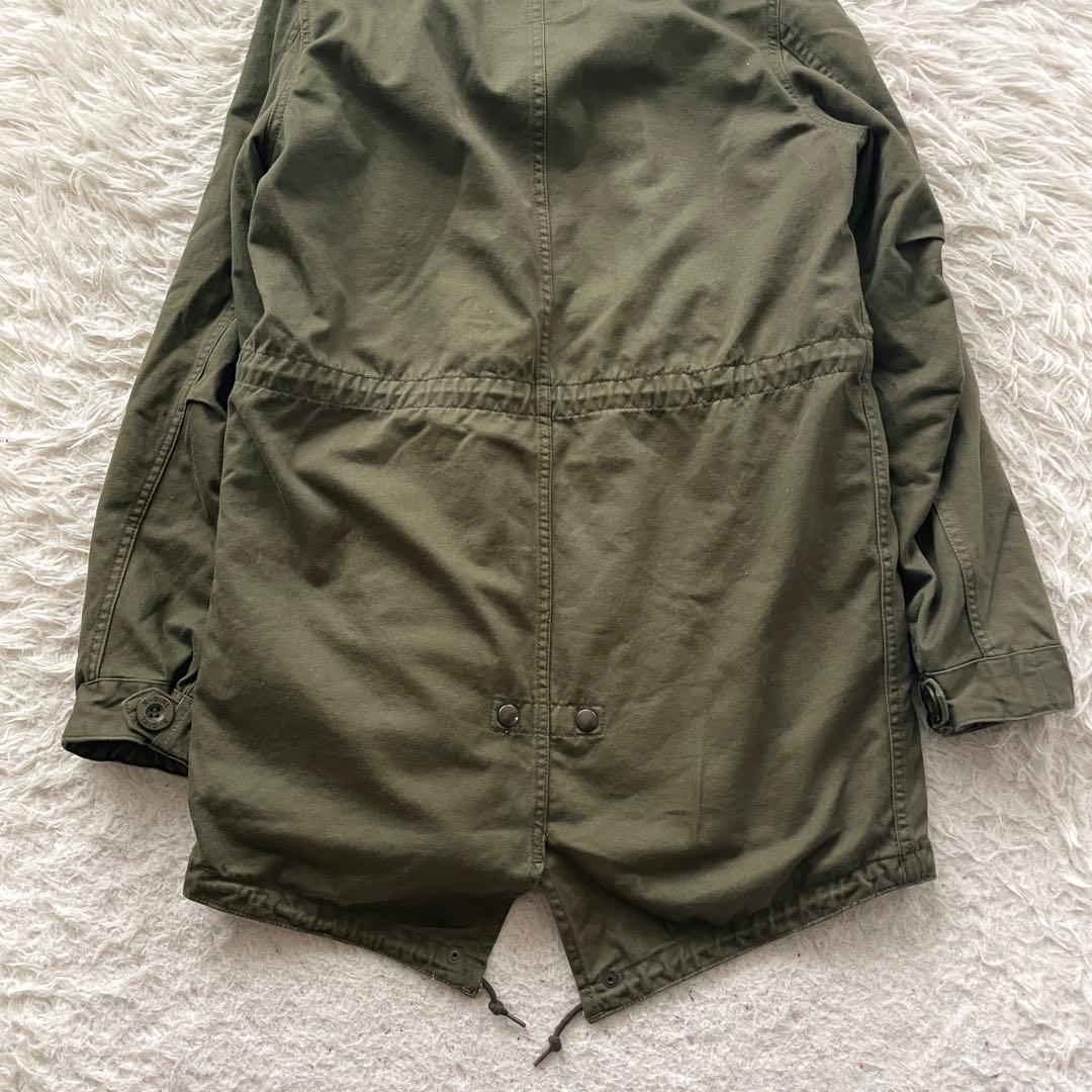 X-girl ALPHA INDUSTRIES 2way ファー　モッズ コート