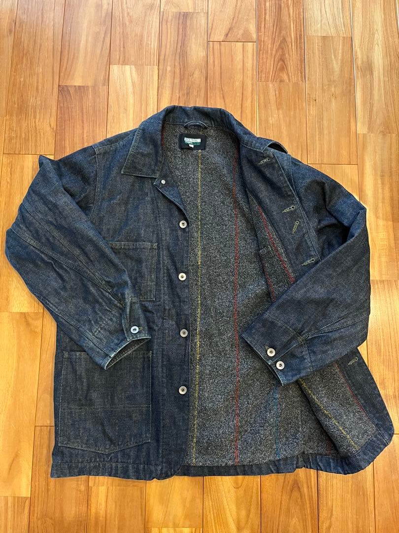 paul smithデニム カバーオール　美品　日本製　ボアライナー付きメンズＬ