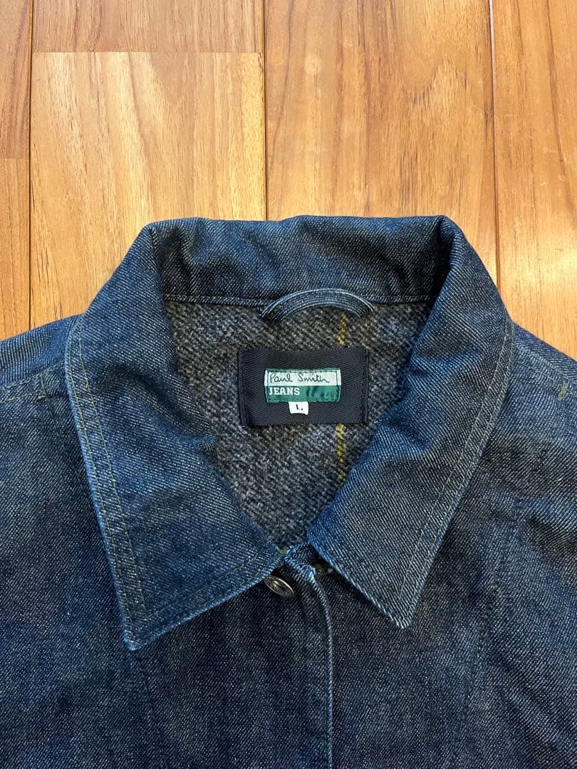 paul smithデニム カバーオール　美品　日本製　ボアライナー付きメンズＬ