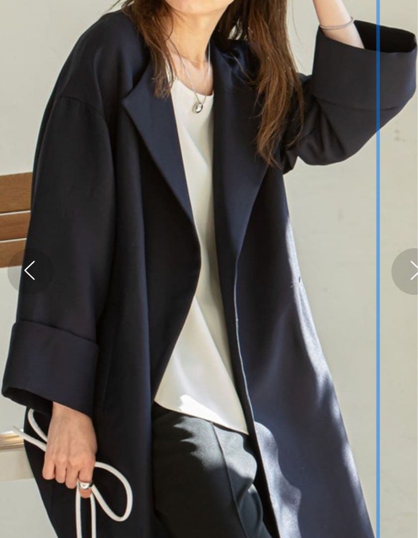 NOBLE トリプルクロスガウンコート　美品