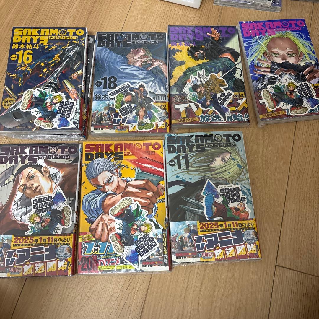 新品含む　SAKAMOTO DAYS 1-21巻ステッカー付き
