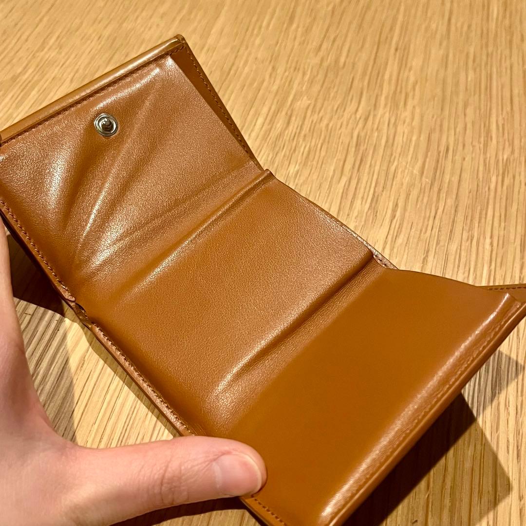 JIL SANDER キャメル 三つ折り財布